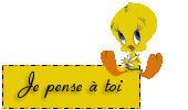 Gif animé je pense à toi Titi